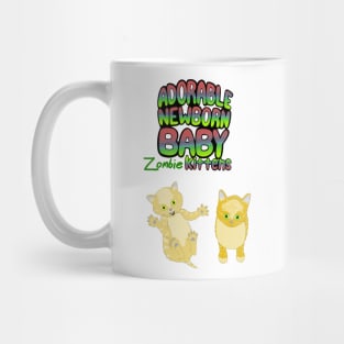 Adorable Newborn Baby Zombie Kittens Mug